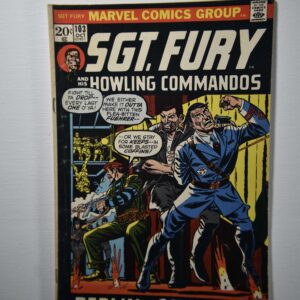 A comic book cover of the sgt. Fury and his howling commandos