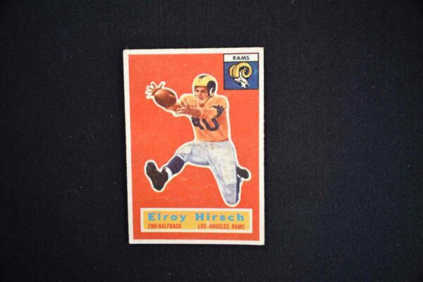 A card of an american football player.