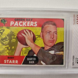 A green bay packers card is in its case.