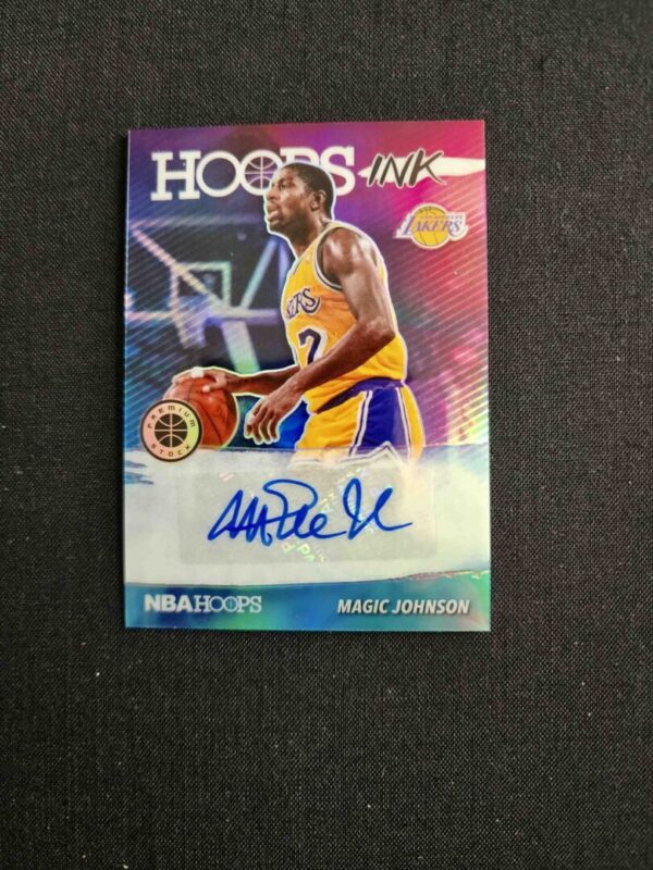 A card of a basketball player with the number 2.