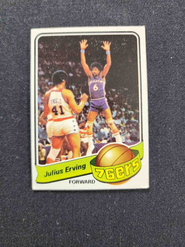 A basketball card with two players on it