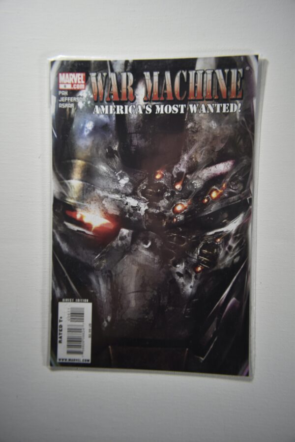 A comic book cover with an image of a robot.