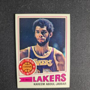 A card of the los angeles lakers