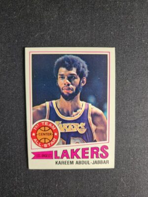 A card of the los angeles lakers