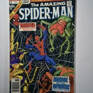 A comic book cover with spider-man and other characters.