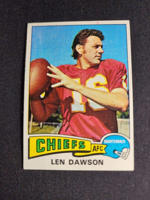 A card of an nfl player with the name of len dawson.