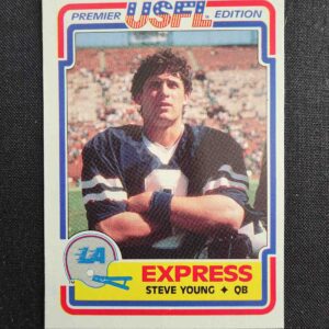 A football card of steve young