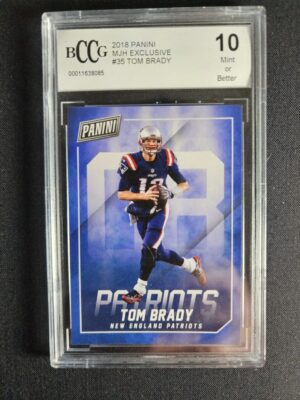 A football card that is on the ground.