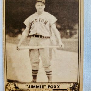 A black and white photo of jimmie foxx