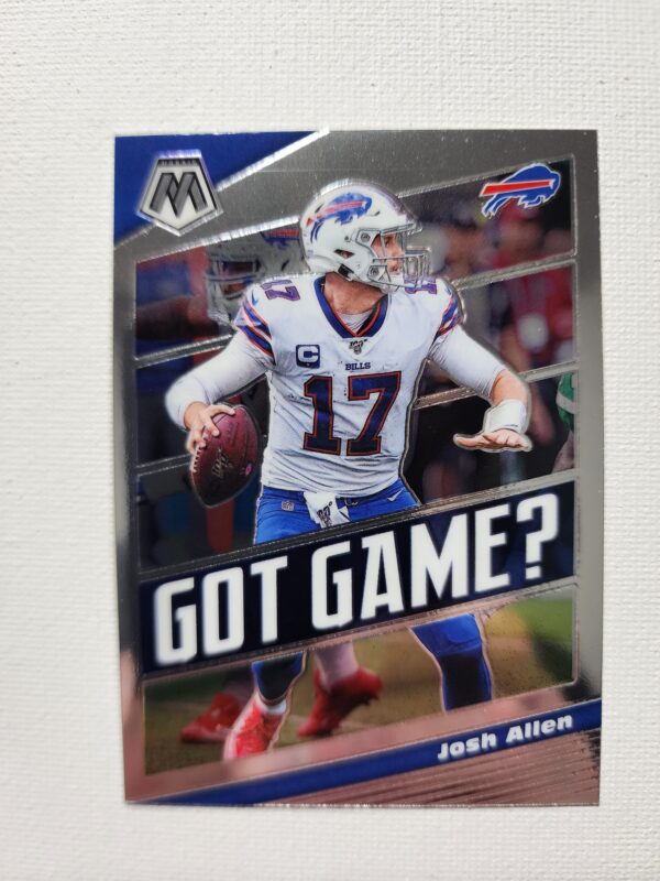 A football card with the words " got game ?" on it.