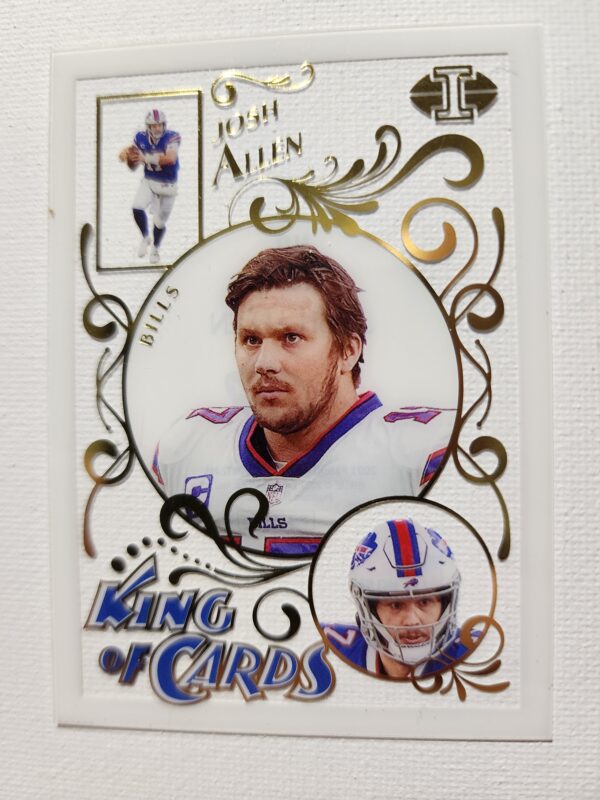 A card with a picture of an nfl player and the words " king of cards ".