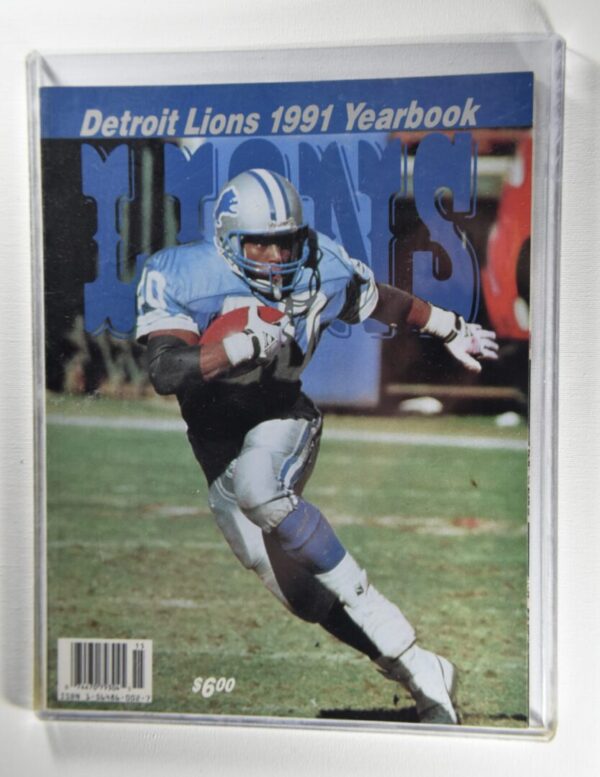 Detroit Lions 1991 yearbook cover.