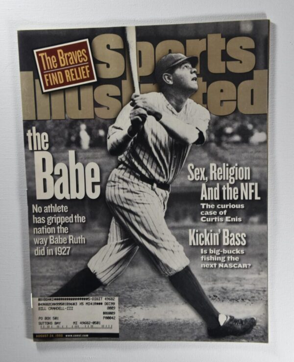 Sports Illustrated cover featuring Babe Ruth.