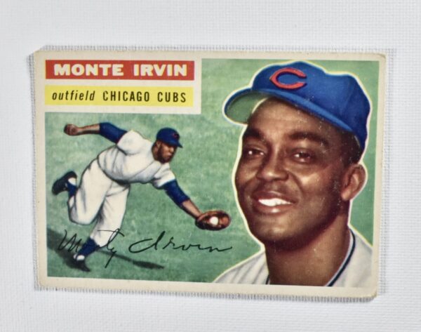 Monte Irvin, Chicago Cubs baseball card.