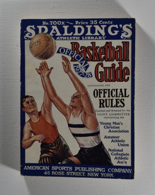 1927-28 Spalding's Basketball Guide cover.