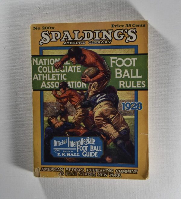 1928 Spalding's football rules guide.