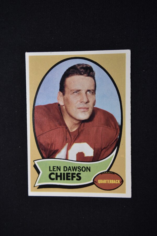 Len Dawson Kansas City Chiefs football card.