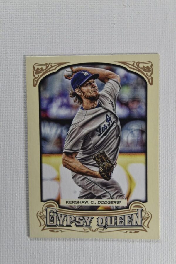 Clayton Kershaw baseball card, Dodgers