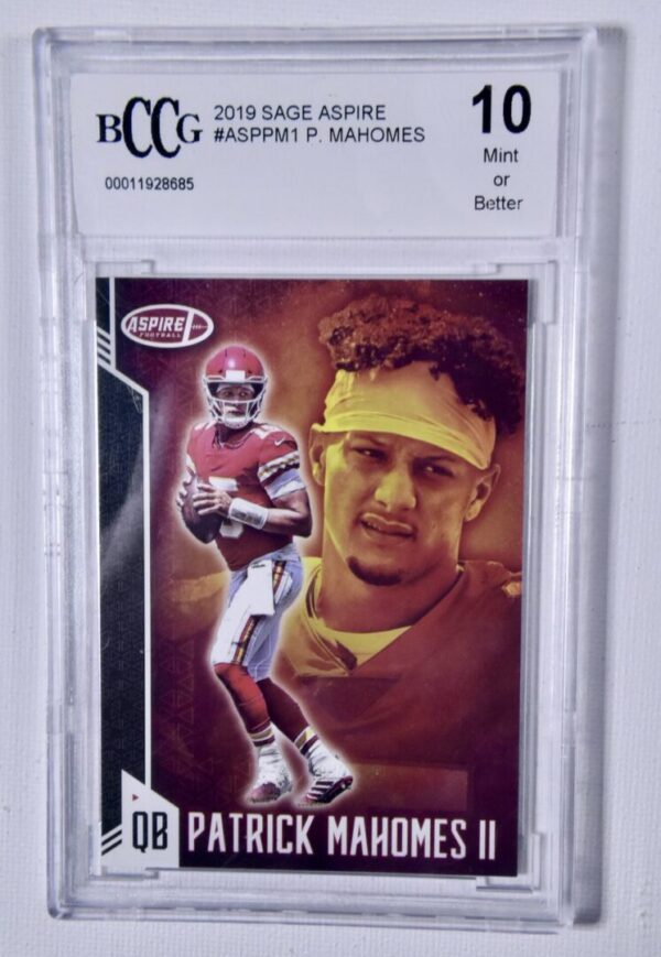 Patrick Mahomes 2019 Sage Aspire card