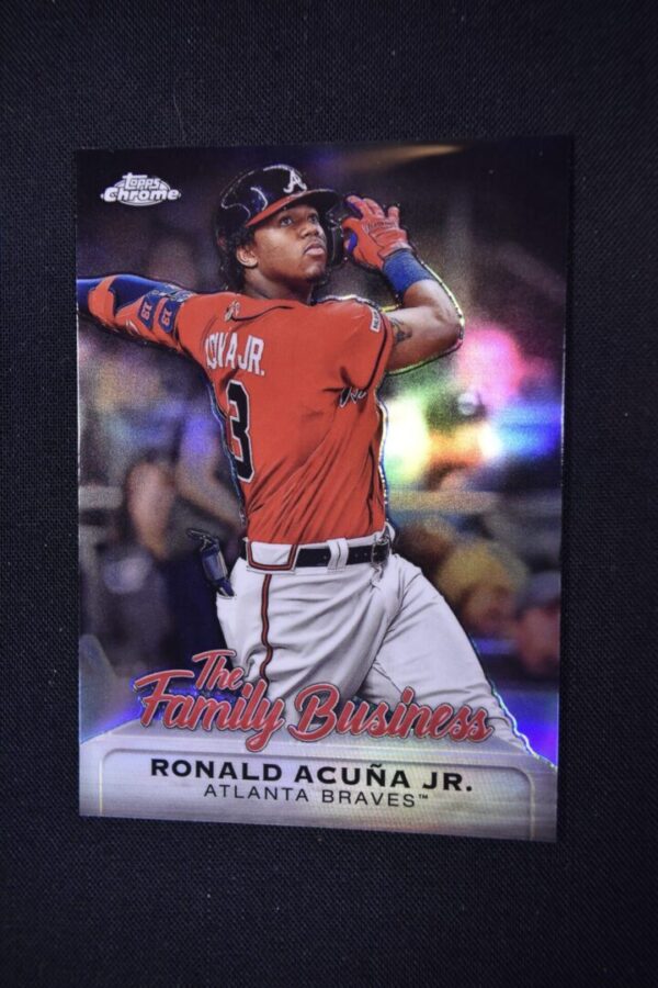 Ronald Acuna Jr. baseball card.