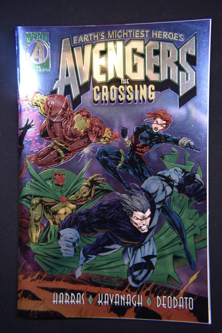 Avengers comic book cover, the crossing.