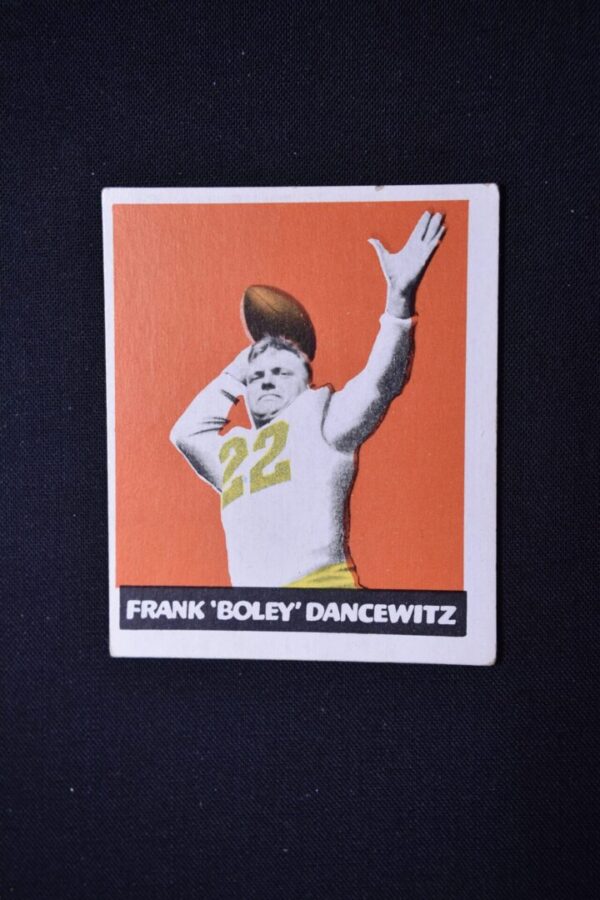 Football card of Frank "Boley" Dancewitz.