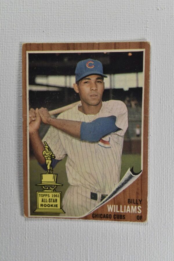 Billy Williams, 1961 Chicago Cubs rookie card.