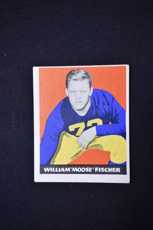 William 'Moose' Fischer football card.