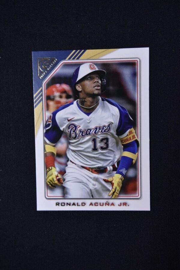 Ronald Acuna Jr. Braves baseball card.