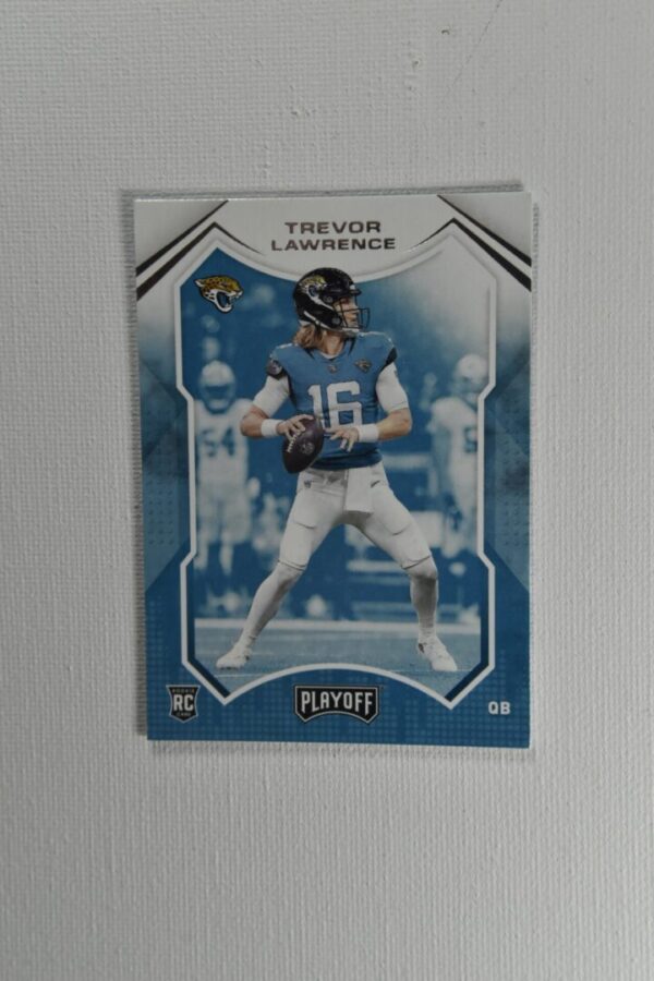 Trevor Lawrence Jacksonville Jaguars rookie card.