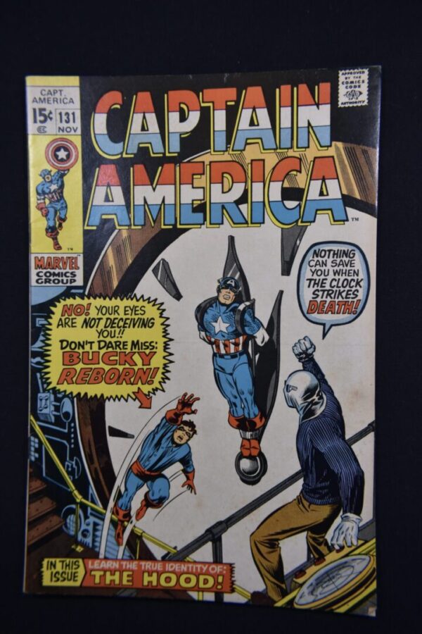 Captain America comic book cover, issue 131.