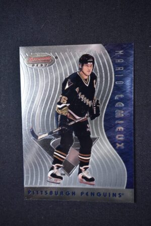 Mario Lemieux hockey card, Bowman's Best.