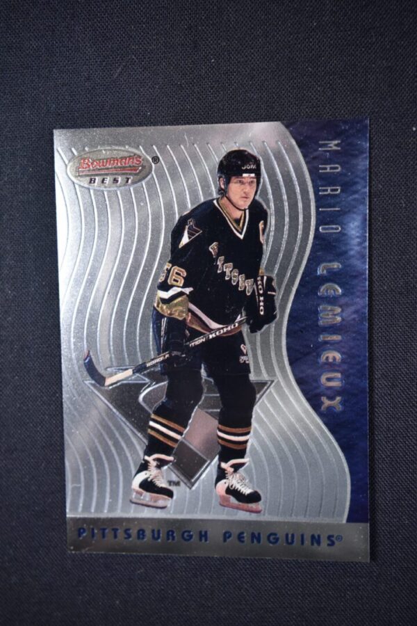 Mario Lemieux hockey card, Bowman's Best.