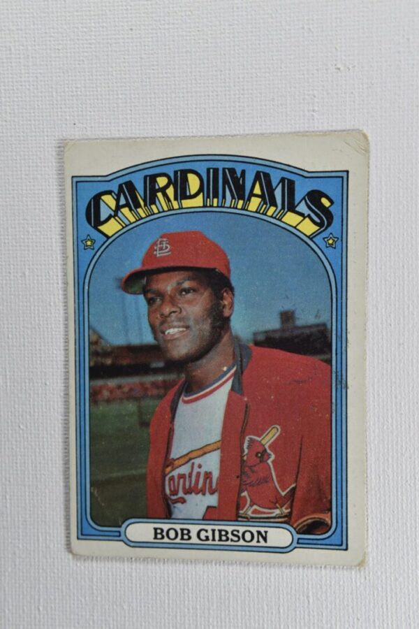 Bob Gibson St. Louis Cardinals baseball card.