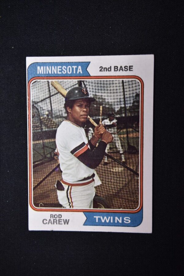 Rod Carew, Minnesota Twins baseball card.