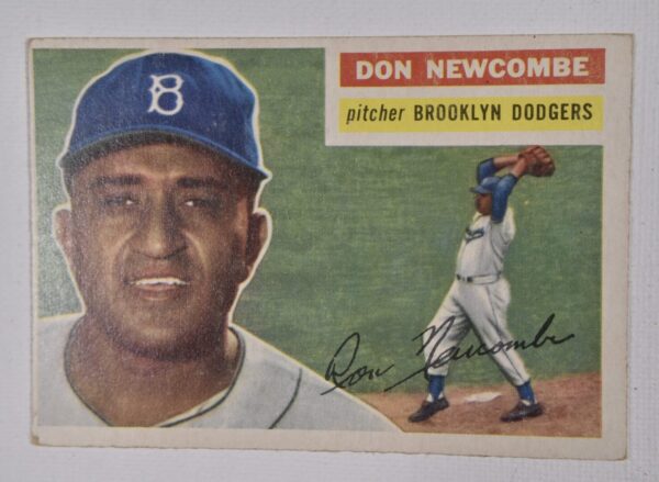 Don Newcombe, Brooklyn Dodgers baseball card.