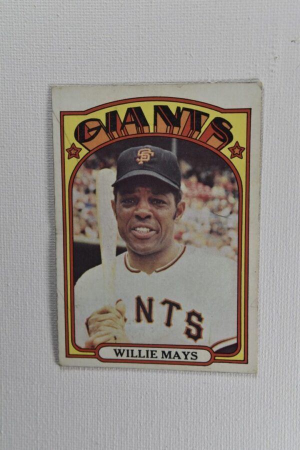 Willie Mays San Francisco Giants baseball card.