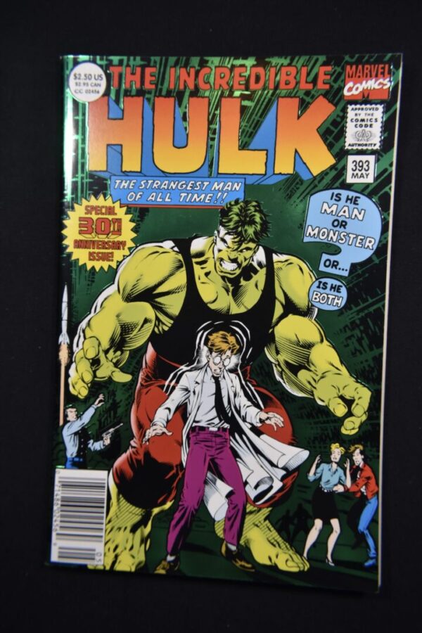 The Incredible Hulk comic book cover.