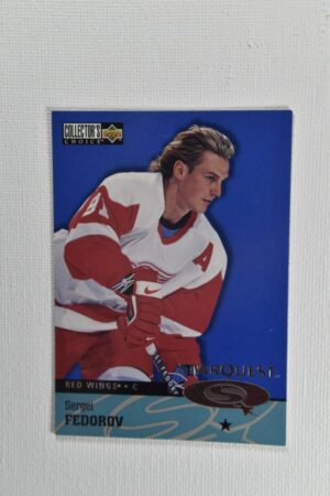 Sergei Fedorov Red Wings hockey card.