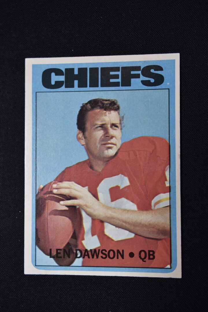 Len Dawson Kansas City Chiefs QB card.