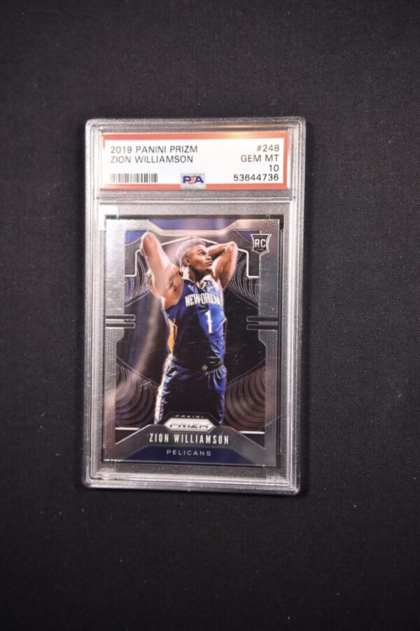 Zion Williamson 2019 Prizm Rookie Card.