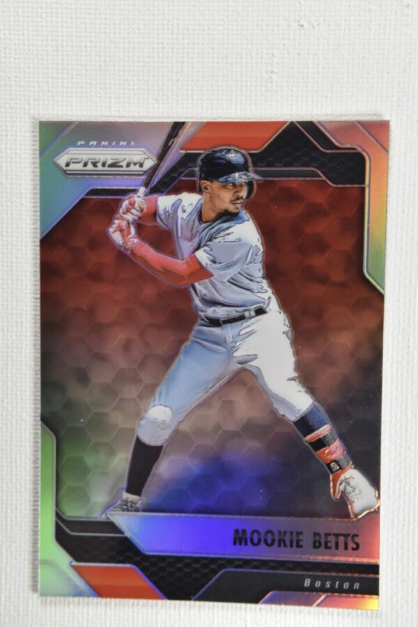 Mookie Betts baseball card Prizm