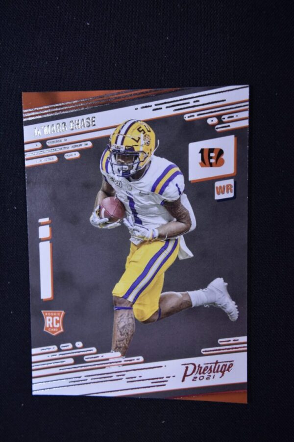 Jamar Chase rookie card 2021 prestige