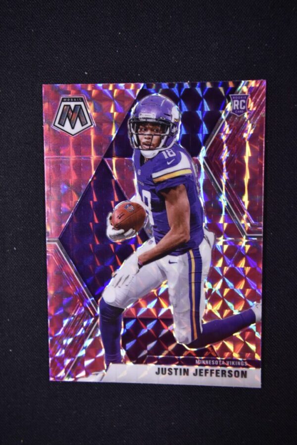 Justin Jefferson Mosaic rookie card.