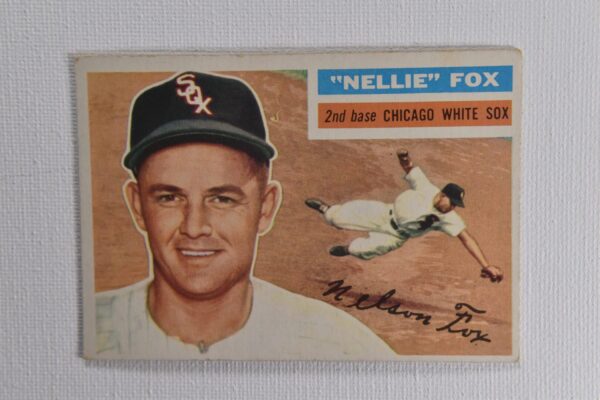 Baseball card of Nellie Fox, Chicago White Sox.