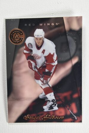 Sergei Fedorov Detroit Red Wings hockey card.