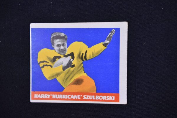 Football card of Harry "Hurricane" Szulborski.