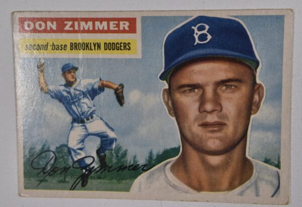 Don Zimmer, Brooklyn Dodgers baseball card.