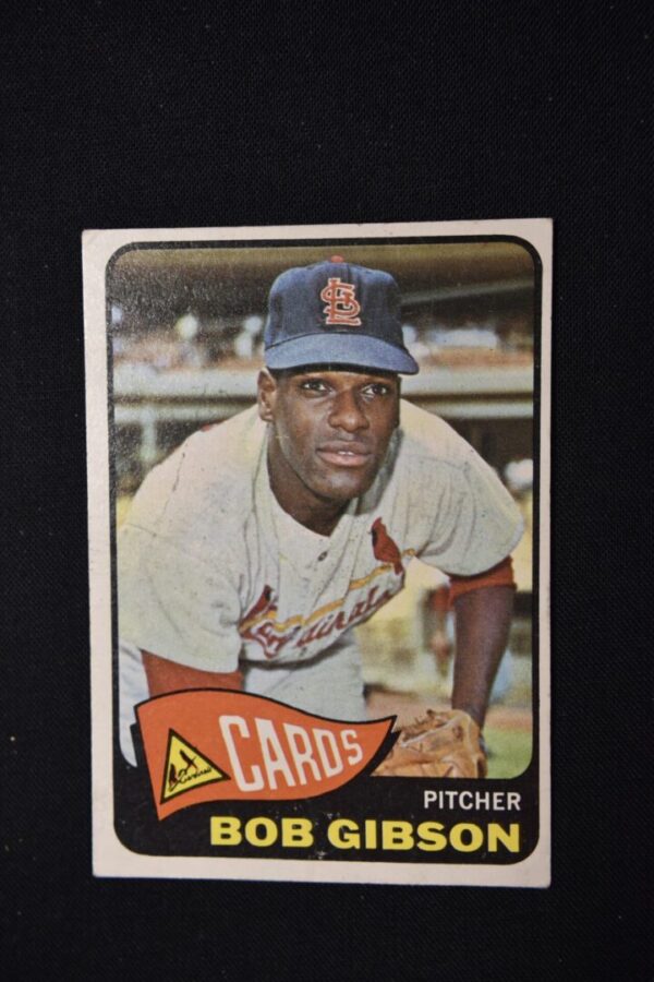 Bob Gibson baseball card, St. Louis Cardinals.