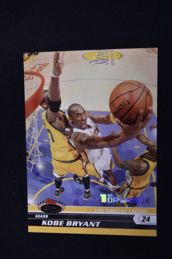 Kobe Bryant basketball card, Los Angeles Lakers.